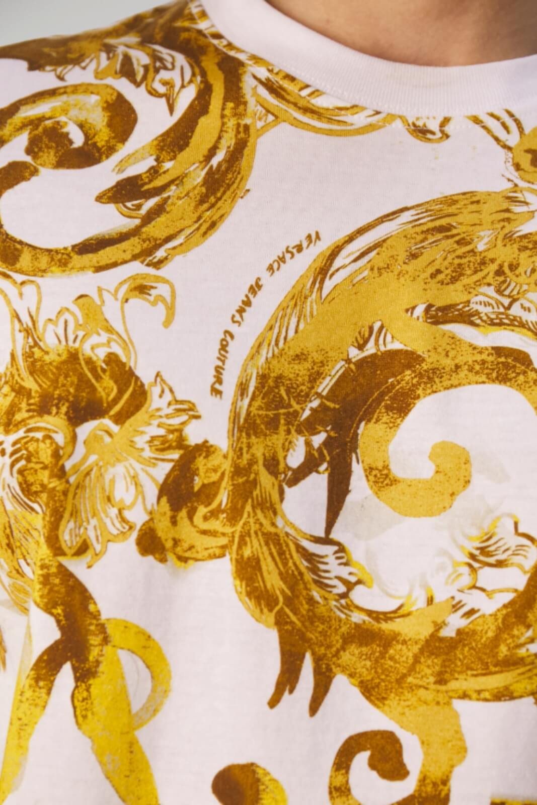Versace Jeans Couture Men's T-Shirt PRINT WATERCOLOR BAROQUE