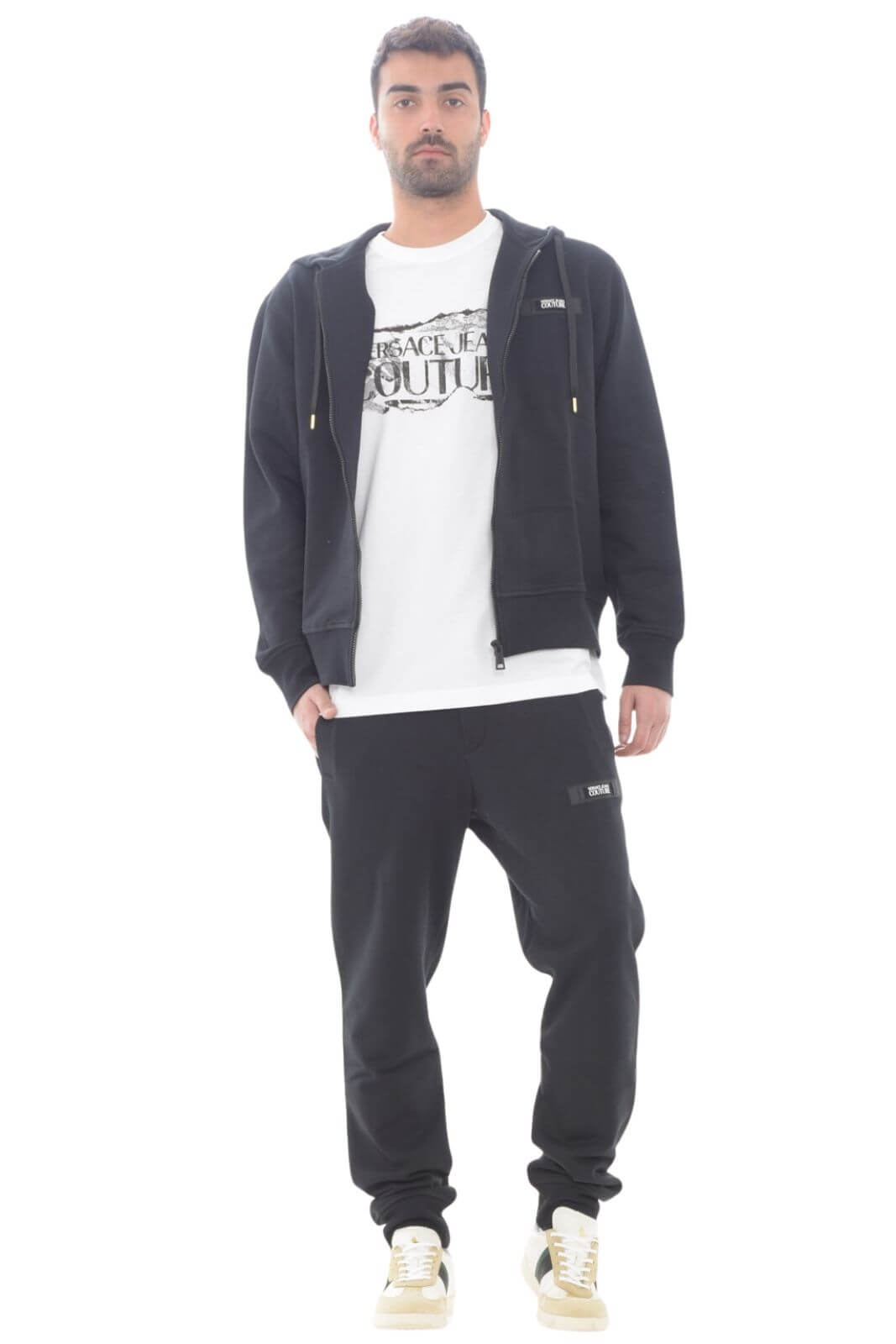 Versace Jeans Couture men's sweatshirt open logo patch