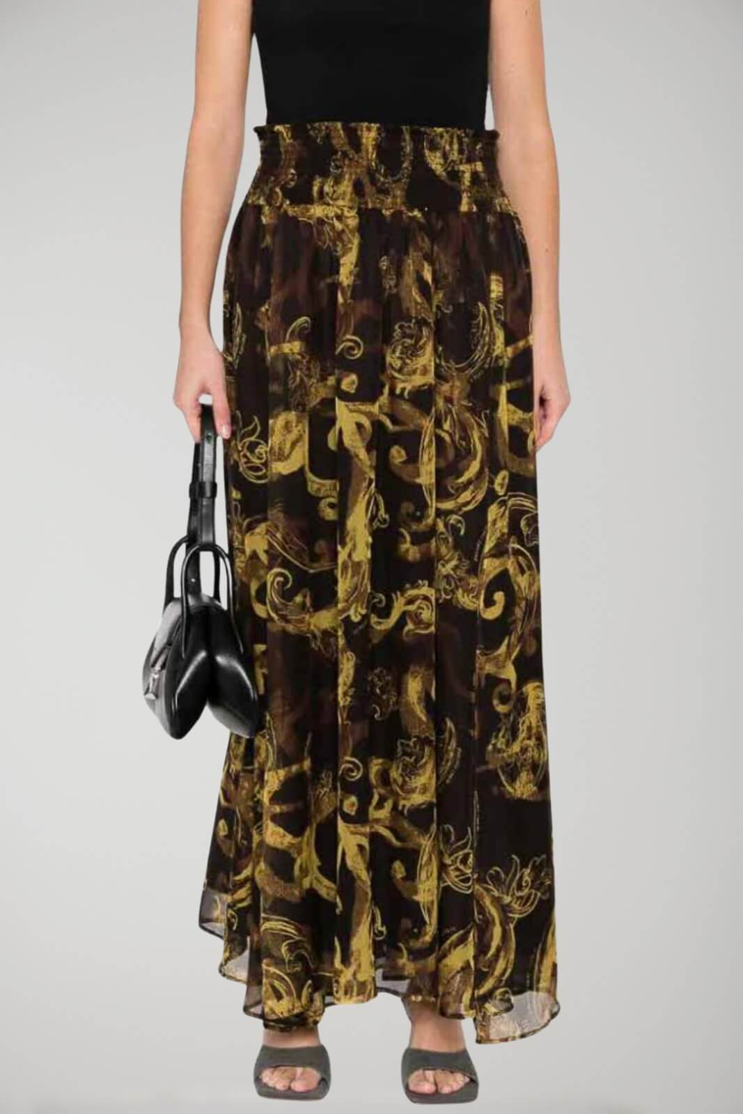 Versace Jeans Couture Gonna CHIFFON PR WATERCOLOR BAROQUE