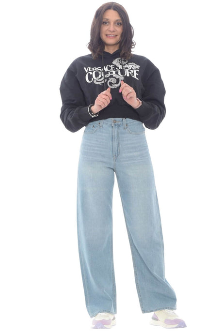 Versace Jeans Couture felpa donna logo Watercolor
