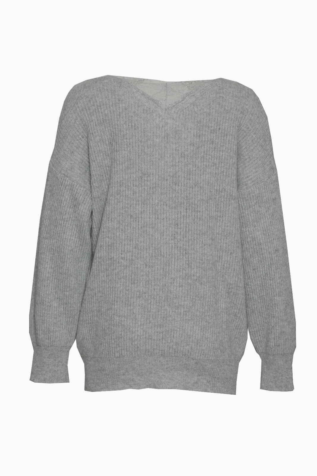 Vicolo Women's V-Neck Lace Sweater