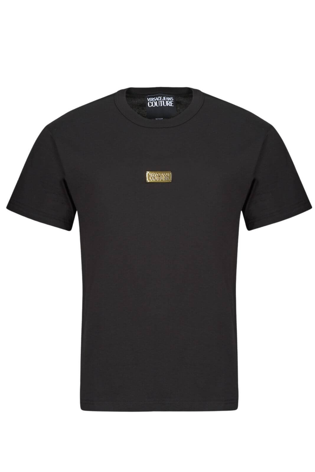 Versace Jeans Couture T Shirt uomo con placca oro