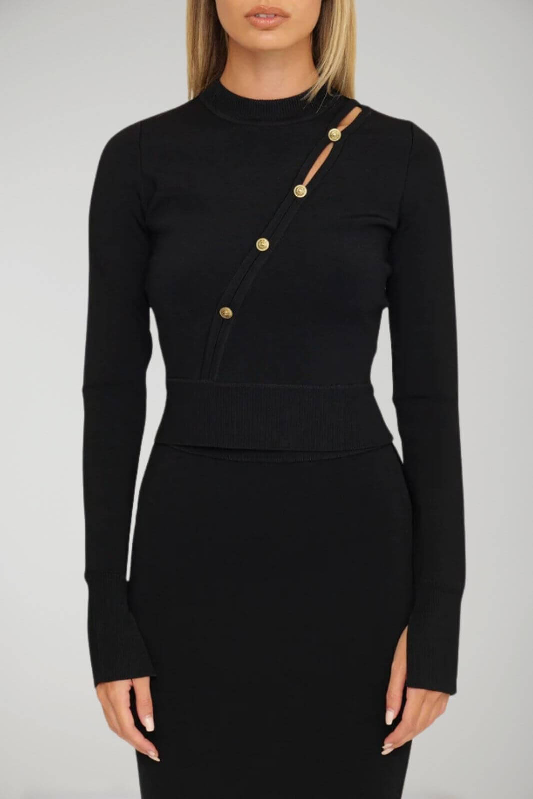 Versace Jeans Couture women's sweater with logo buttons