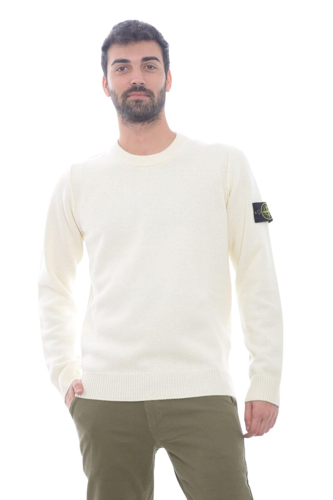 Stone Island men's wool blend sweater