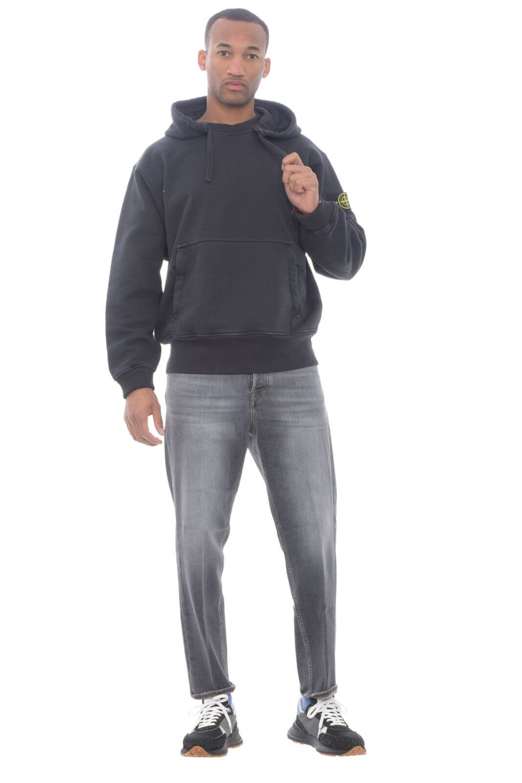 Stone Island felpa uomo con cappuccio