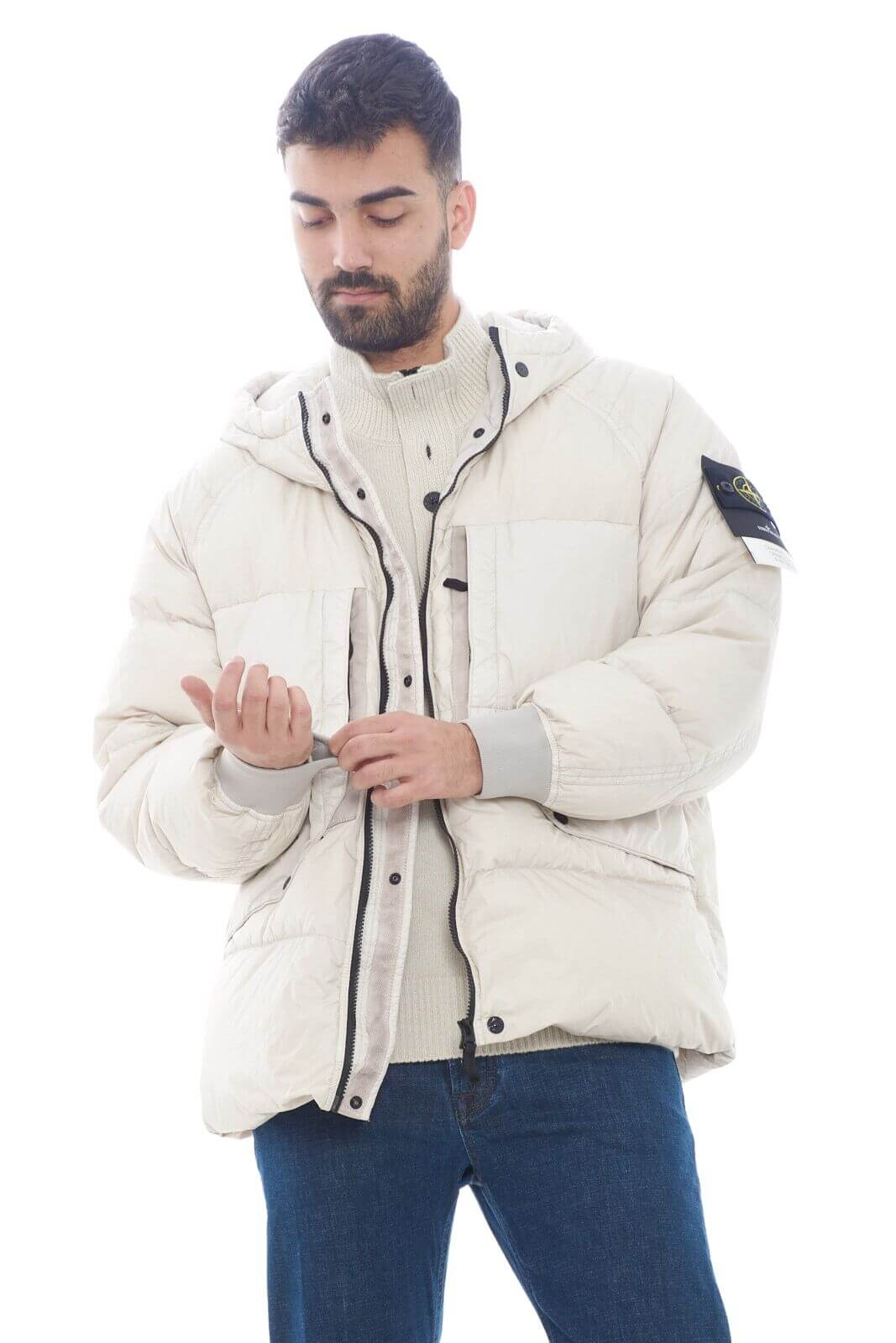 Stone Island piumino uomo GARMENT DYED CRINKLE REPS DOWN