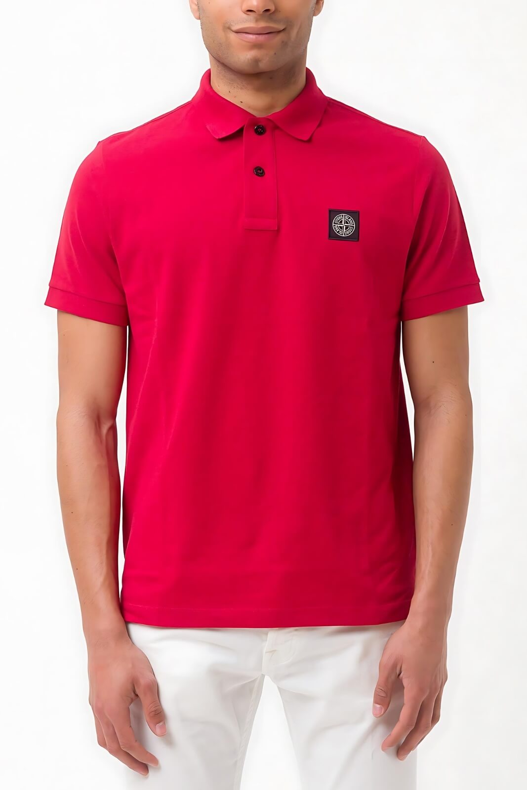 Stone Island polo uomo in cotone piquet