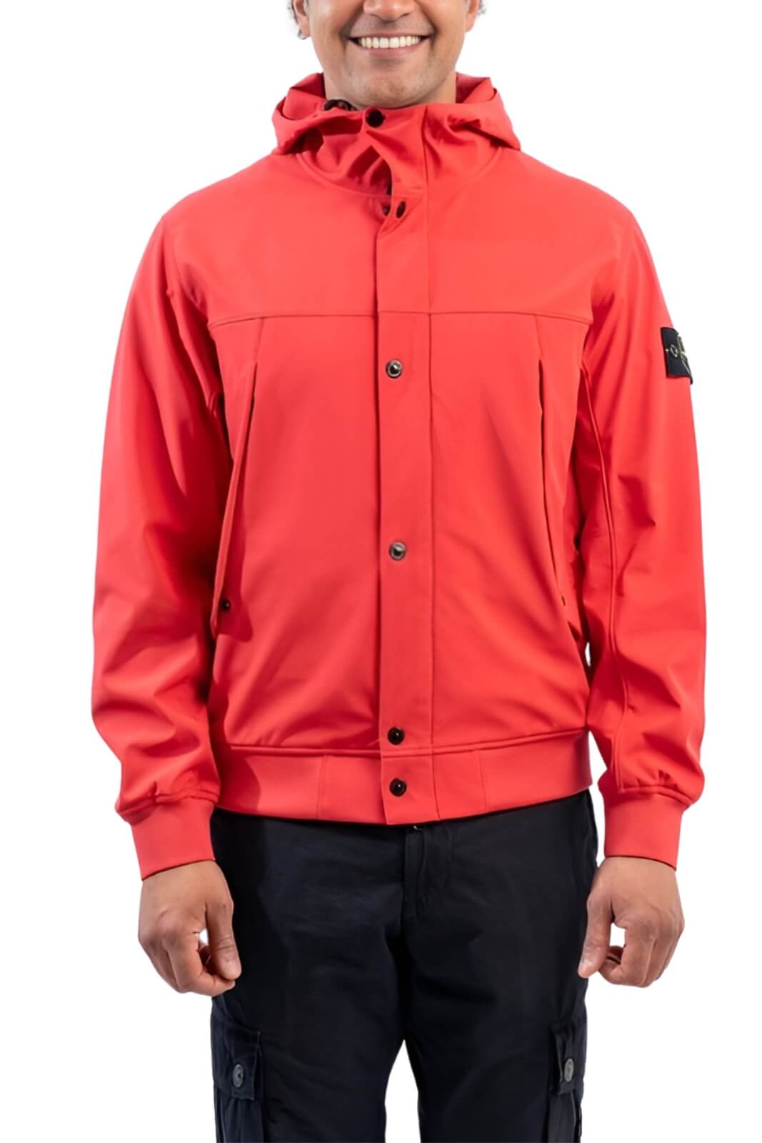 Stone Island giubbino uomo LIGHT SOFT SHELL-R_E.DYE TECHNOLOGY IN RECYCLED POLYESTER