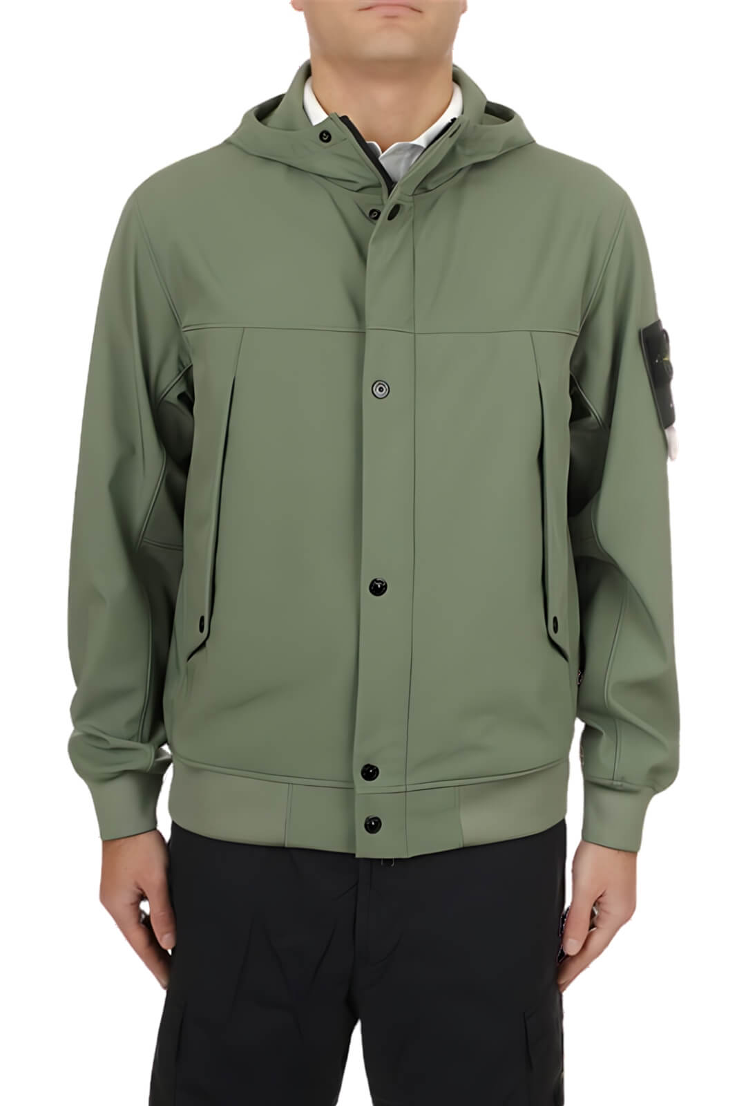 Stone Island giubbino uomo LIGHT SOFT SHELL-R_E.DYE TECHNOLOGY IN RECYCLED POLYESTER