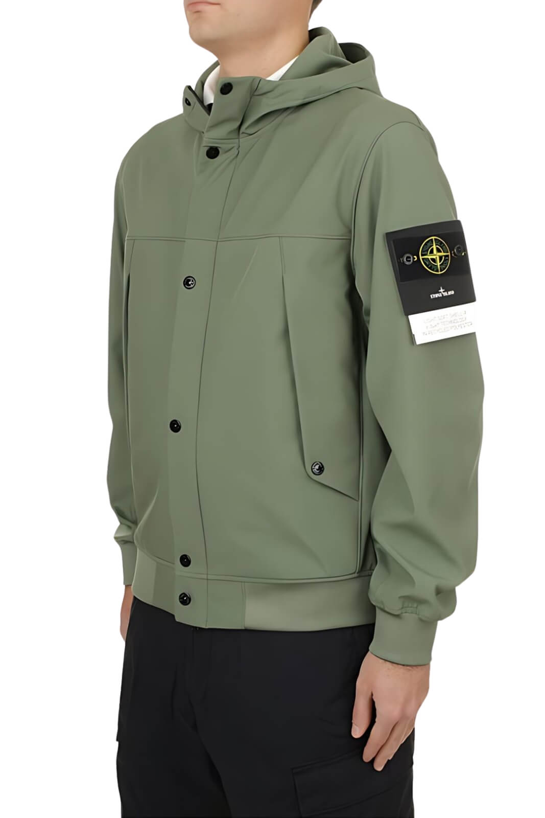 Stone Island giubbino uomo LIGHT SOFT SHELL-R_E.DYE TECHNOLOGY IN RECYCLED POLYESTER