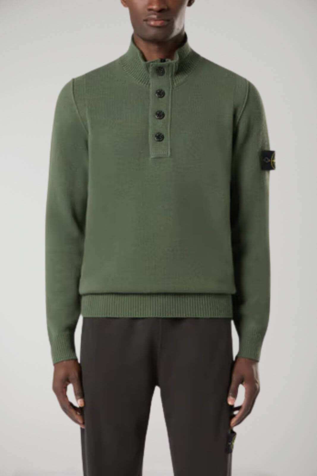 Suéter de lana de cordero para hombre de Stone Island