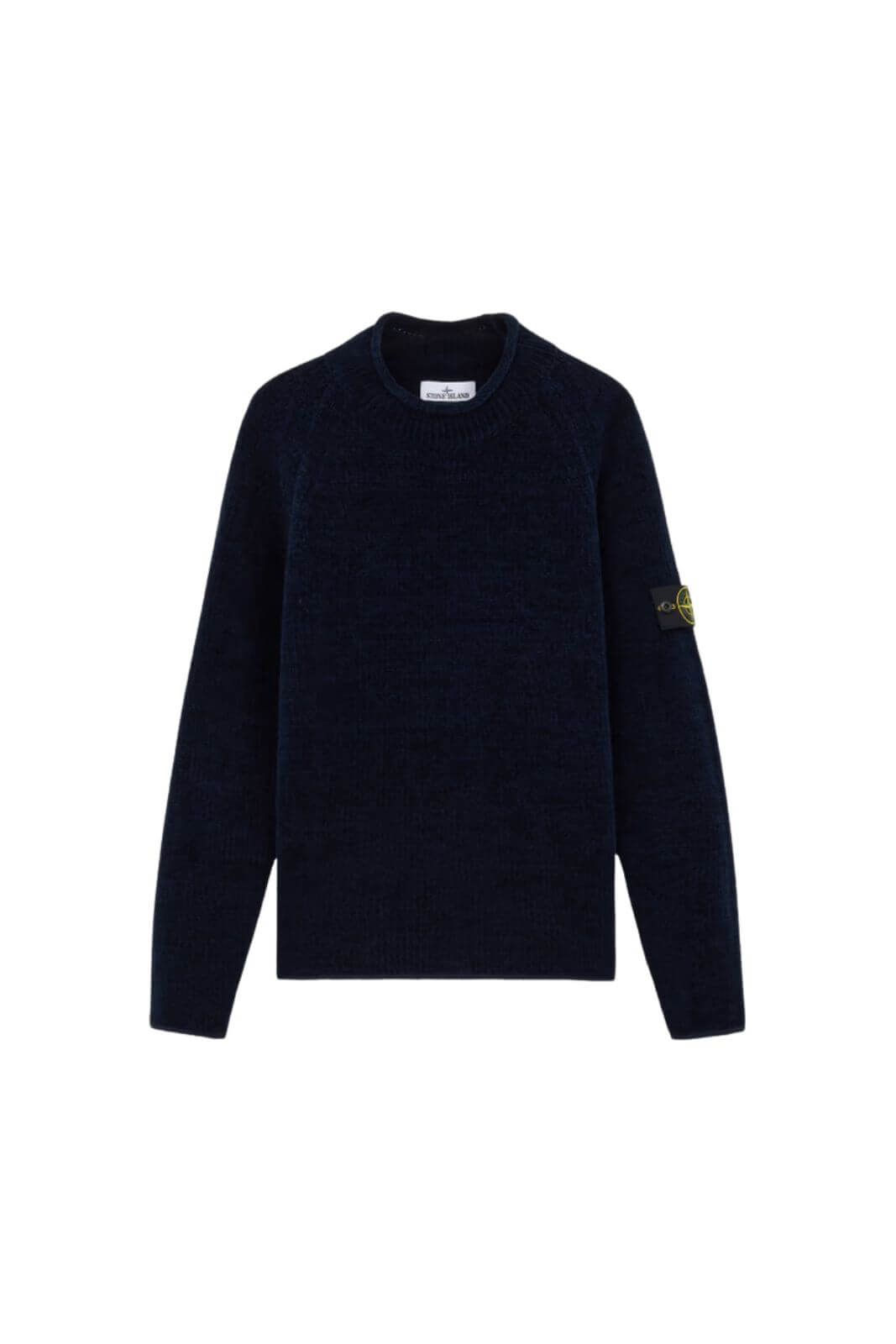 Suéter de algodón chenilla para hombre de Stone Island