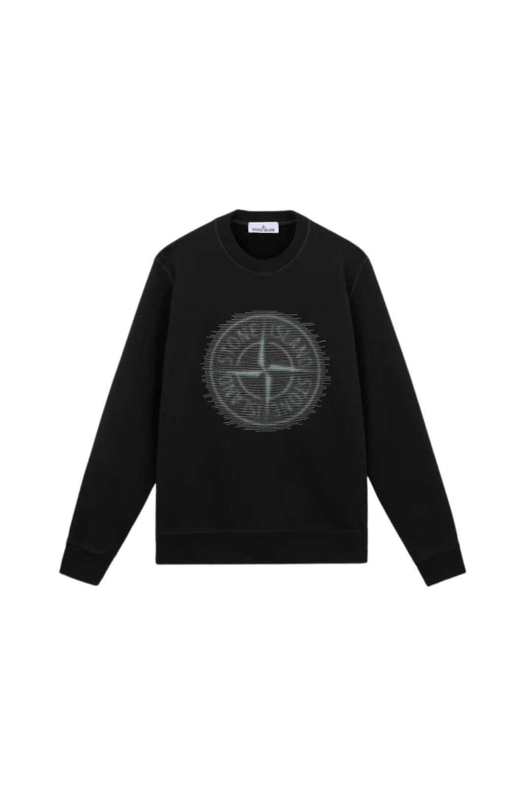 Stone Island felpa uomo BRUSHED ORGANIC COTTON FLEECE