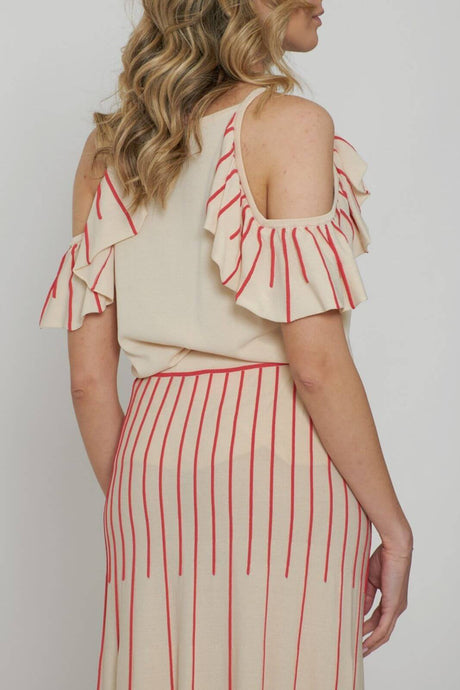 Aldo Martins Top Donna smanicato con rouches
