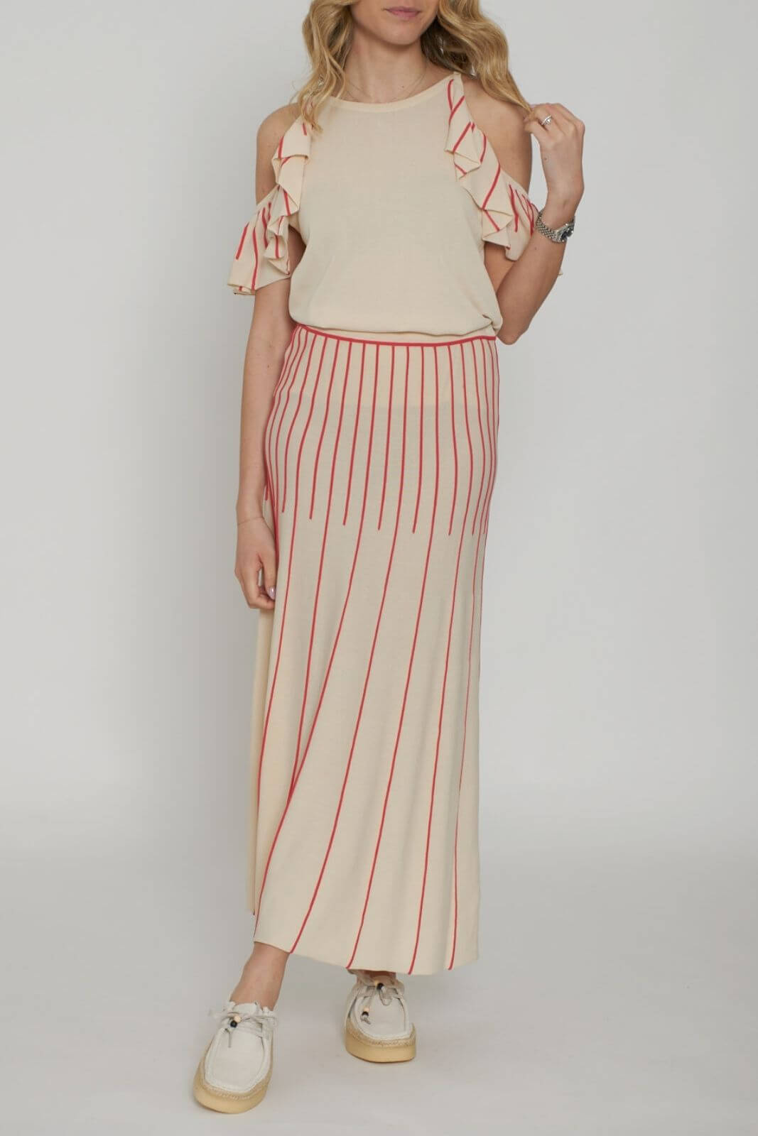 Aldo Martins Striped Knit Skirt