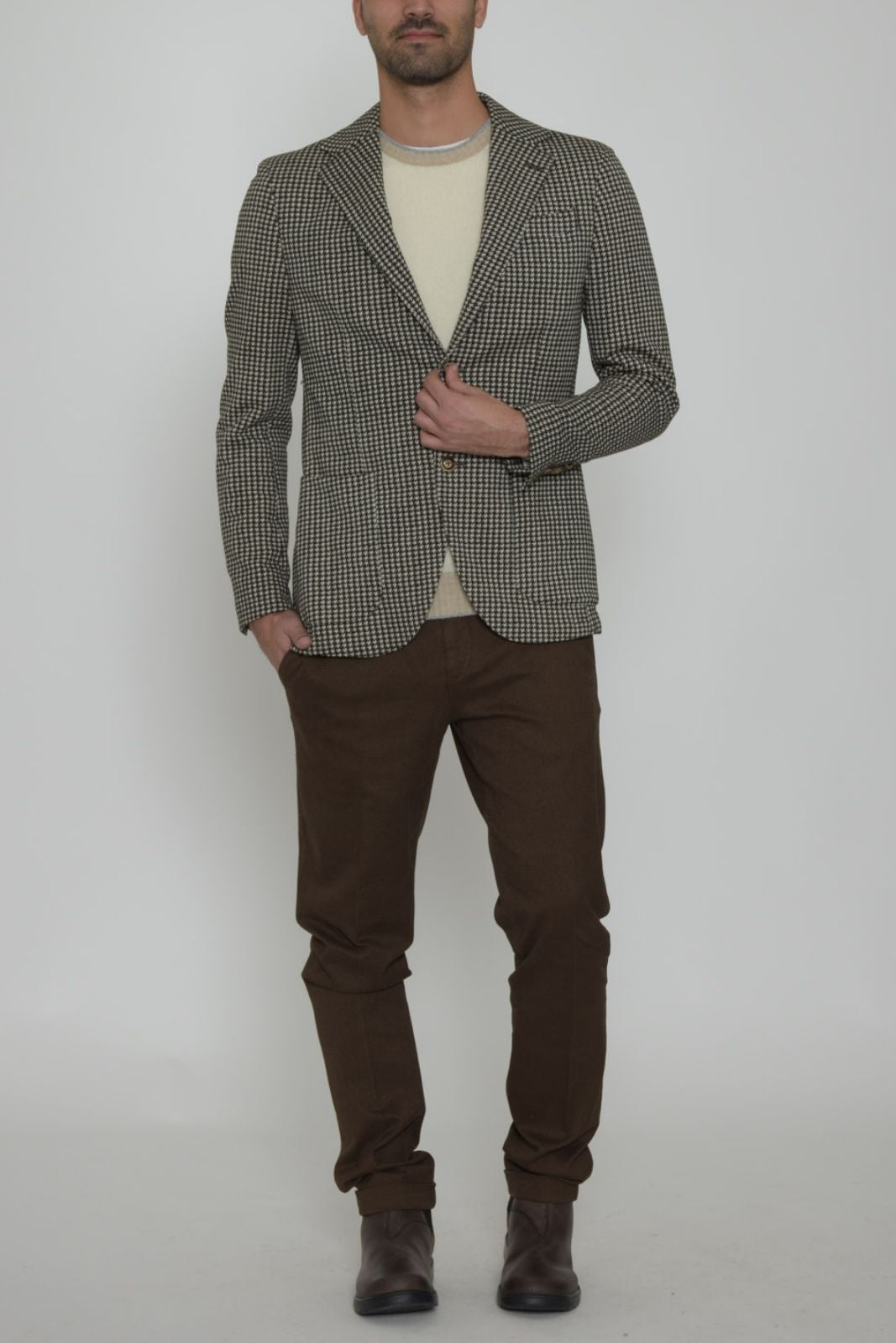 At.p.co Men's Houndstooth Jacket