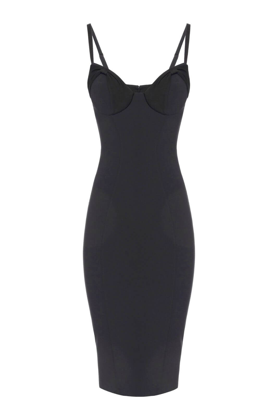 Elisabetta Franchi women's crepe dress with satin bows