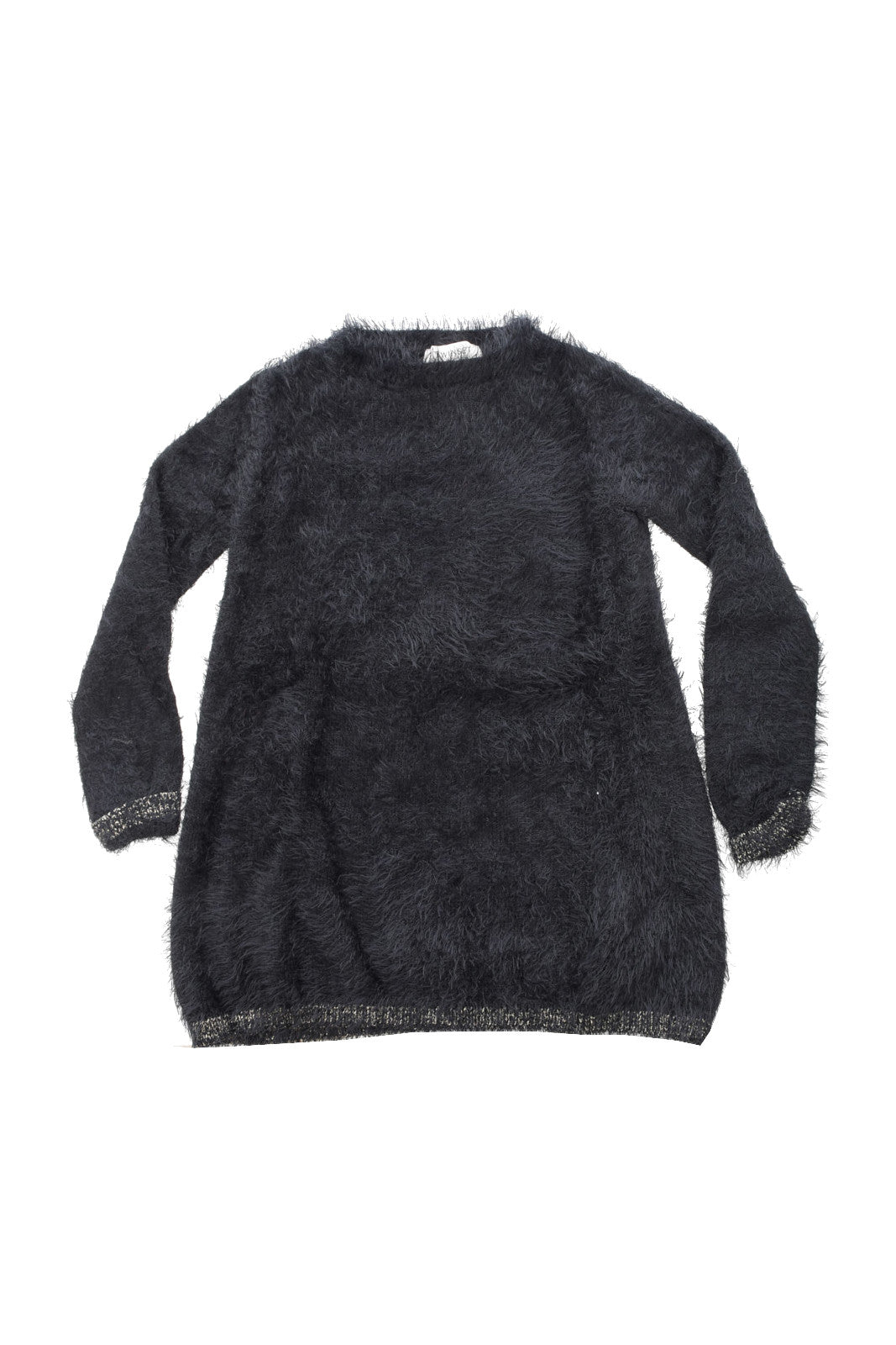 Twinset Milano Abito Bambina in maglia di pelliccia sintetica