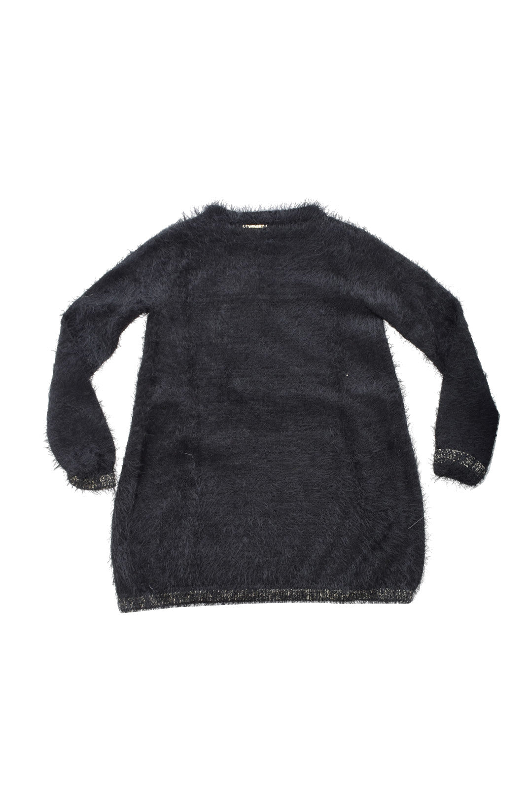 Twinset Milano Abito Bambina in maglia di pelliccia sintetica