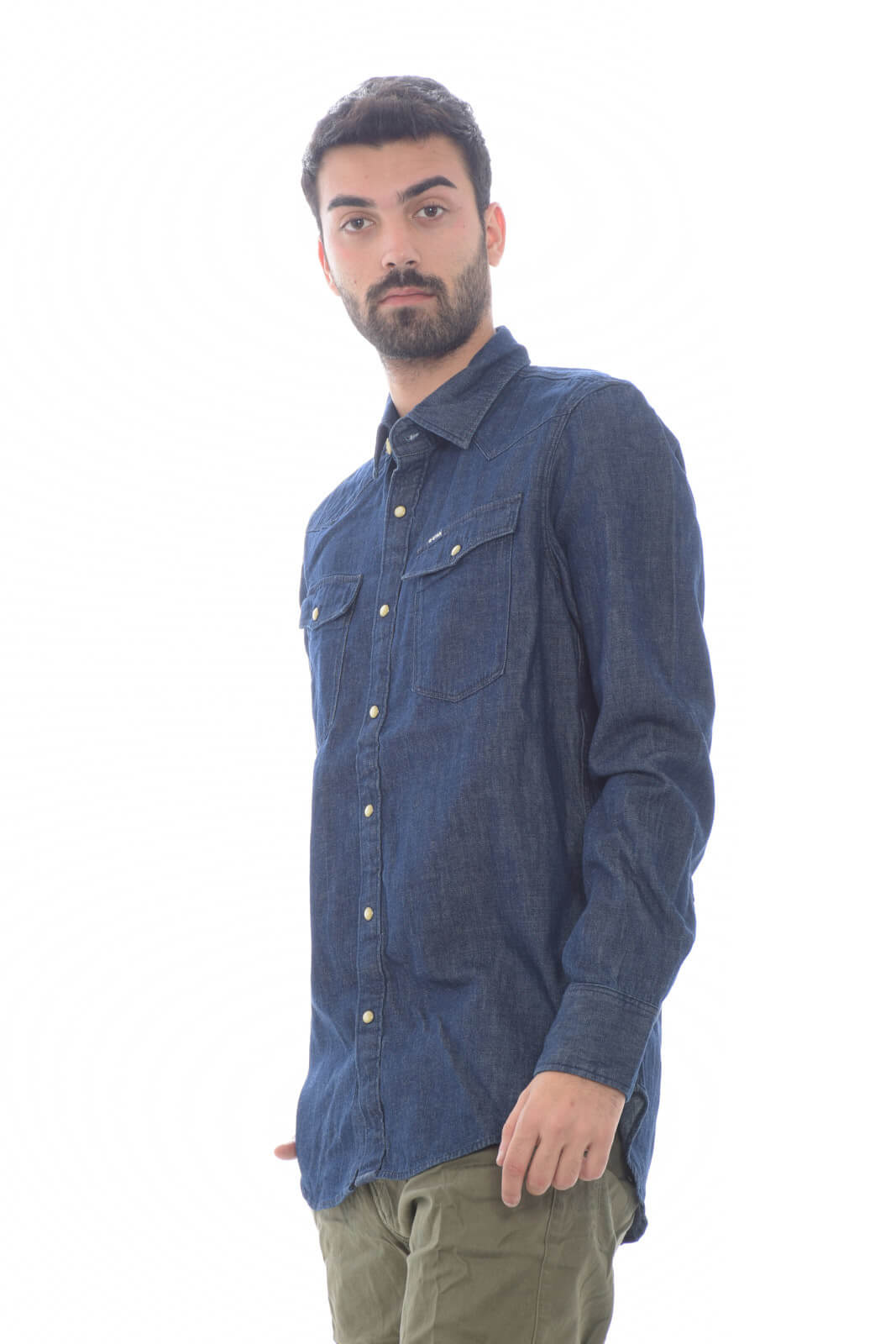G Star Camicia Uomo in denim slim fit