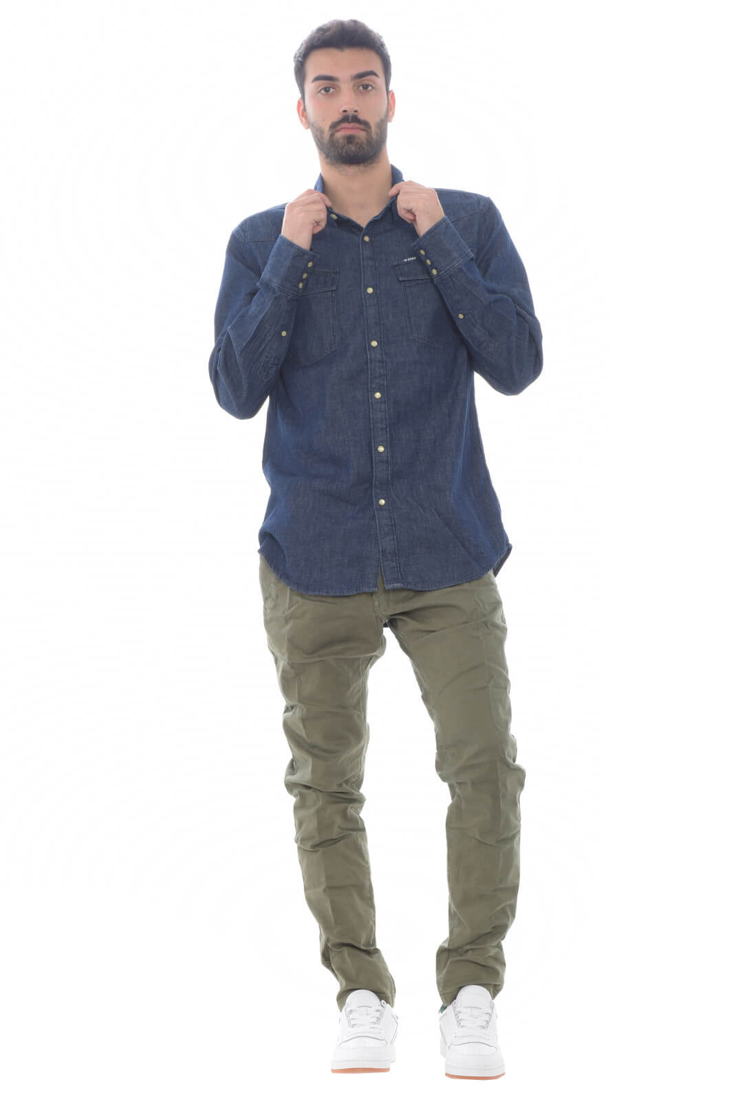 G Star Camicia Uomo in denim slim fit