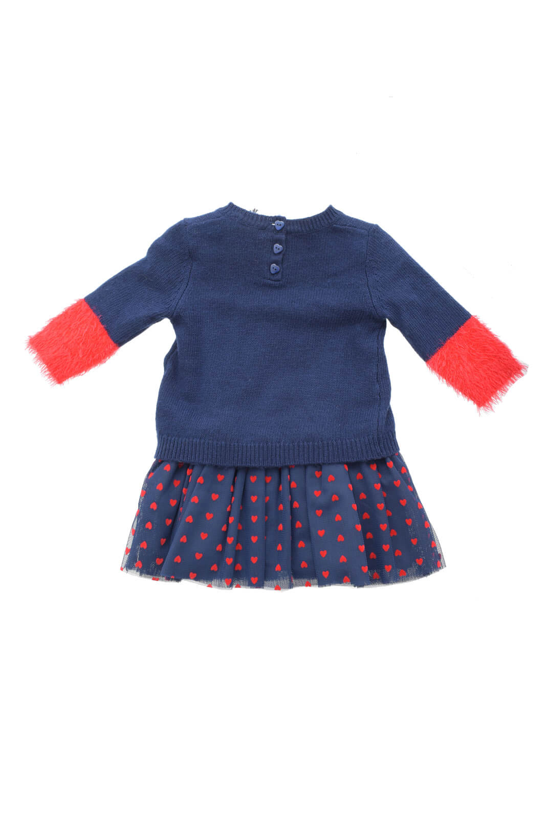 Conjunto bebé niña Byblos con vestido y jersey a juego
