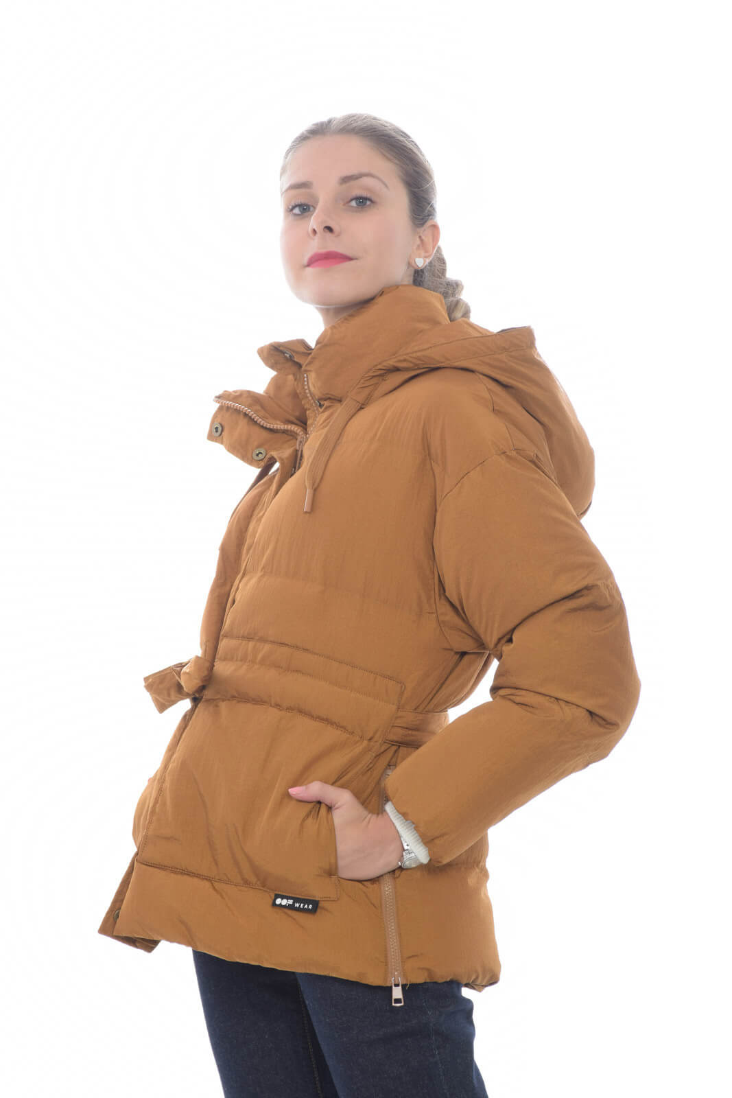 Oof Wear giacca donna in nylon con cintura