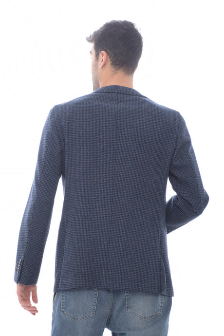 Boglioli Men's jacket in houndstooth pattern