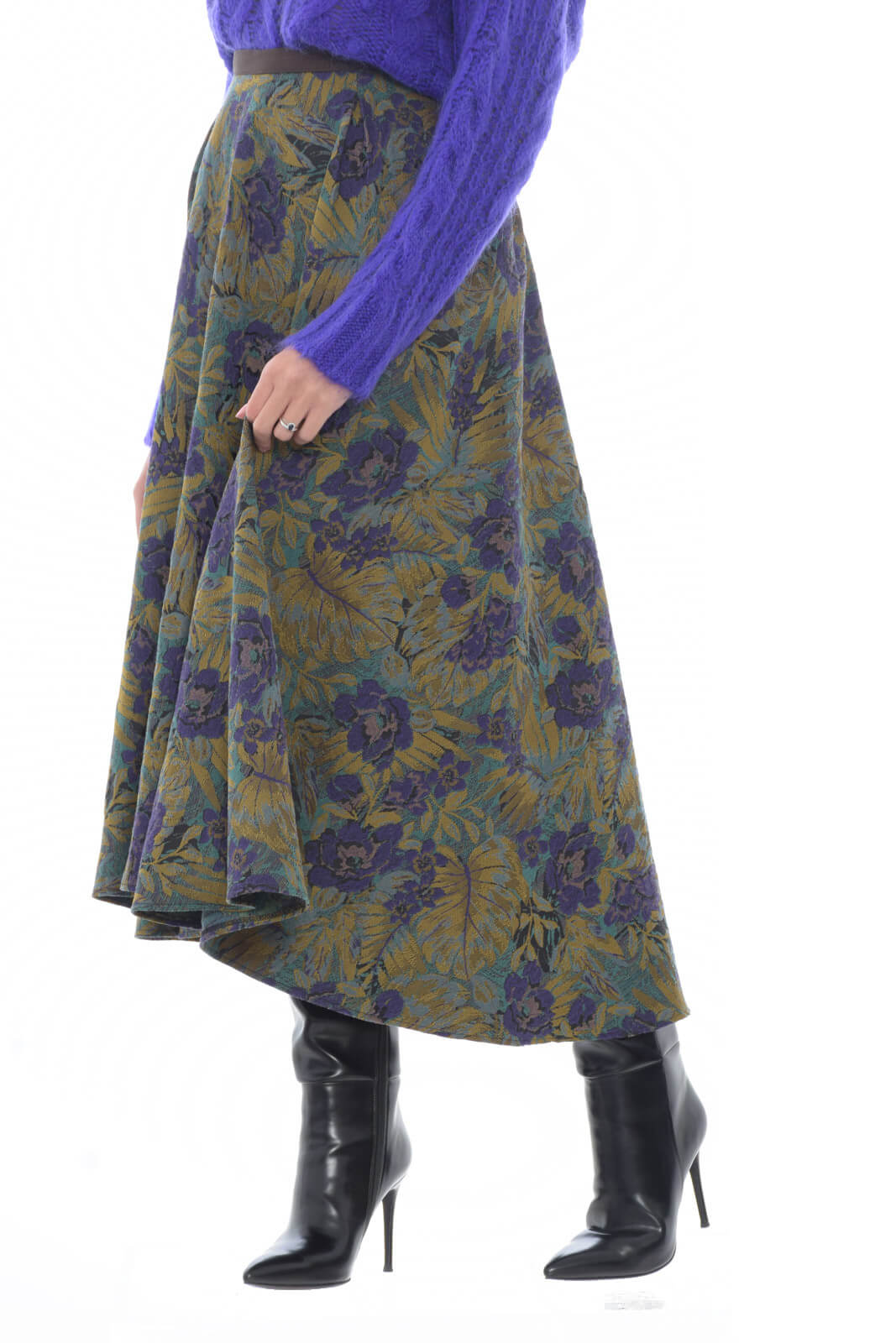 Madame Shoushou Women's skirt in damask pattern