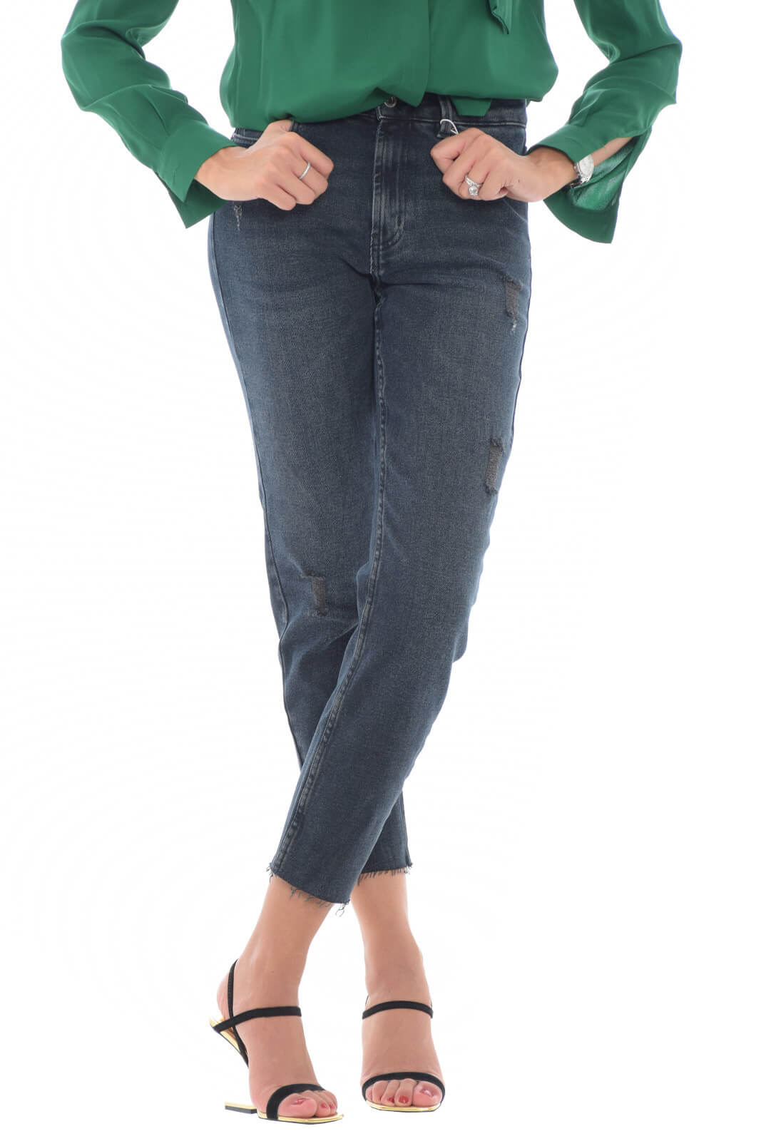 Only Jeans Donna con strappi L 32