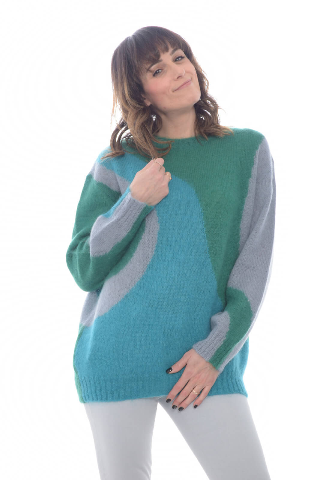 Alberta Ferretti Maglia Donna fantasia multicolore