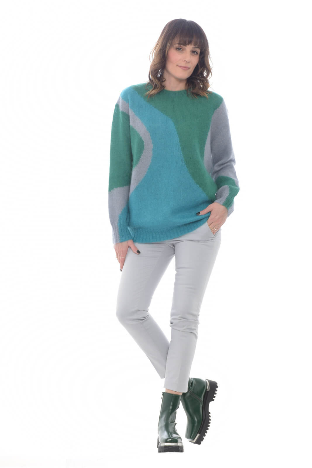 Alberta Ferretti Maglia Donna fantasia multicolore