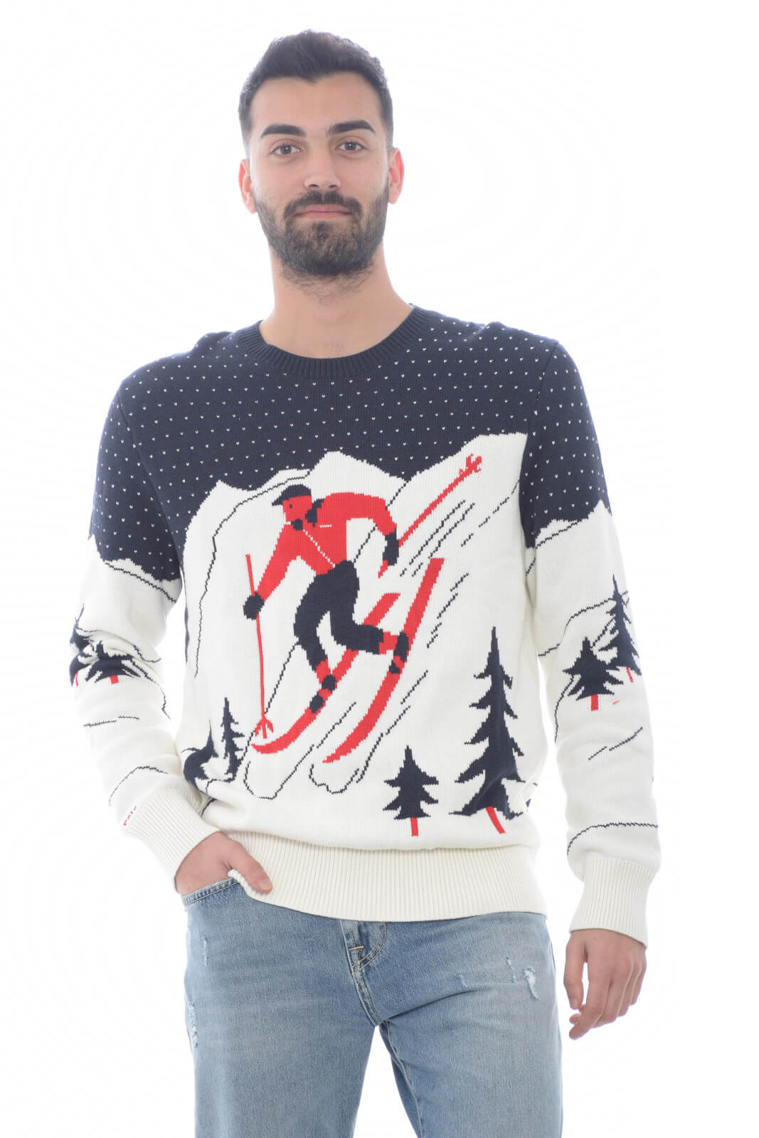 Polo Ralph Lauren men's sweater with patterned workmanship
