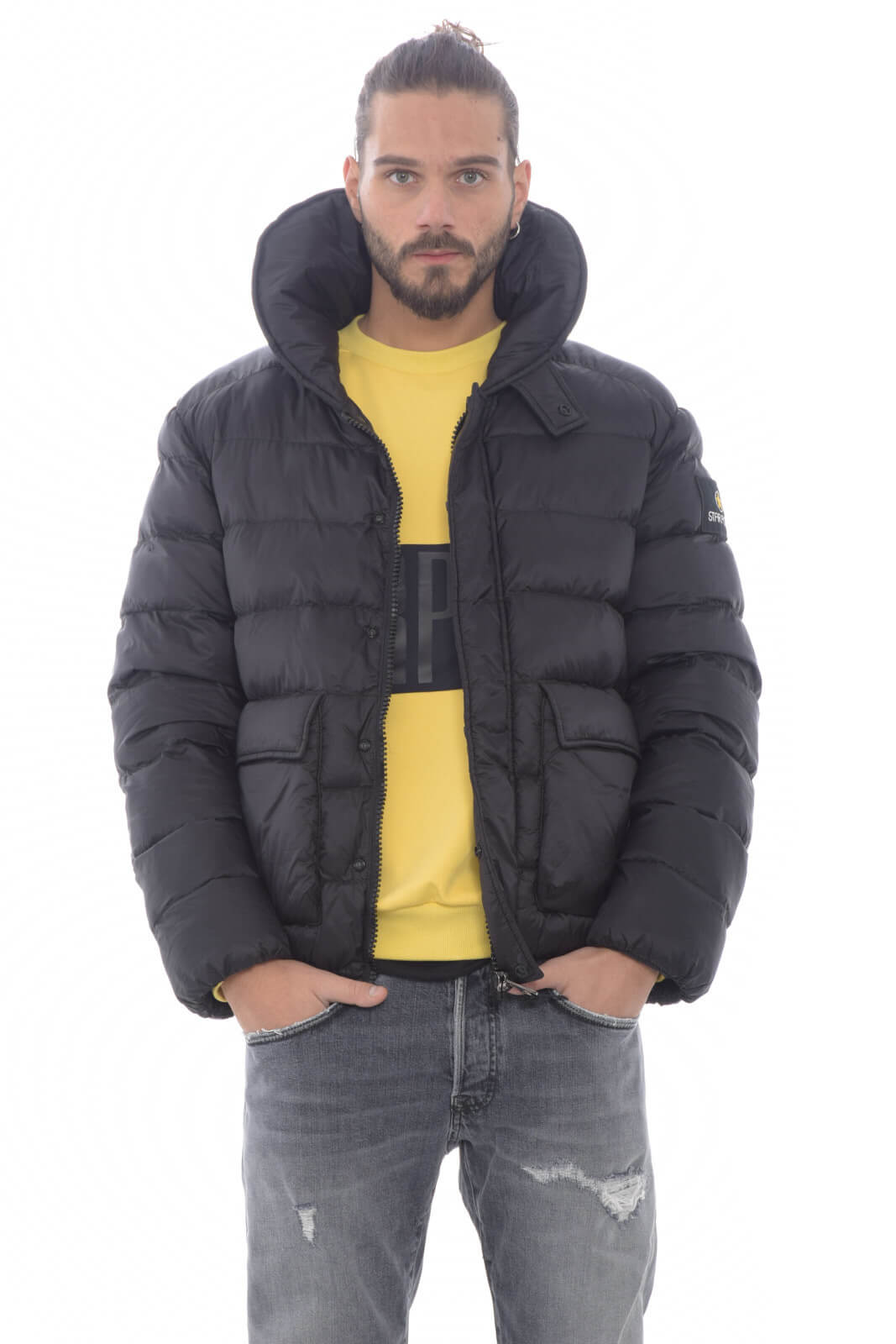 Star Point Men's down jacket with hood