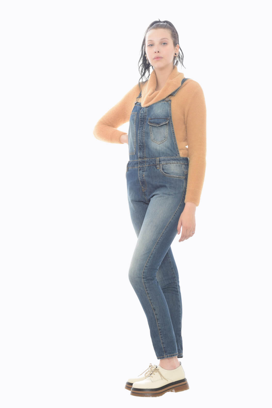 Two Women in The World Women's Dungarees