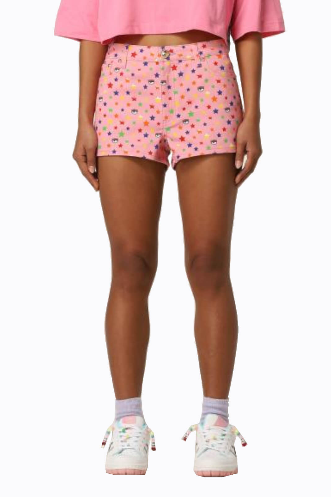 Chiara Ferragni Shorts Donna con stampa all over