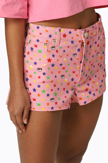 Chiara Ferragni Shorts Donna con stampa all over