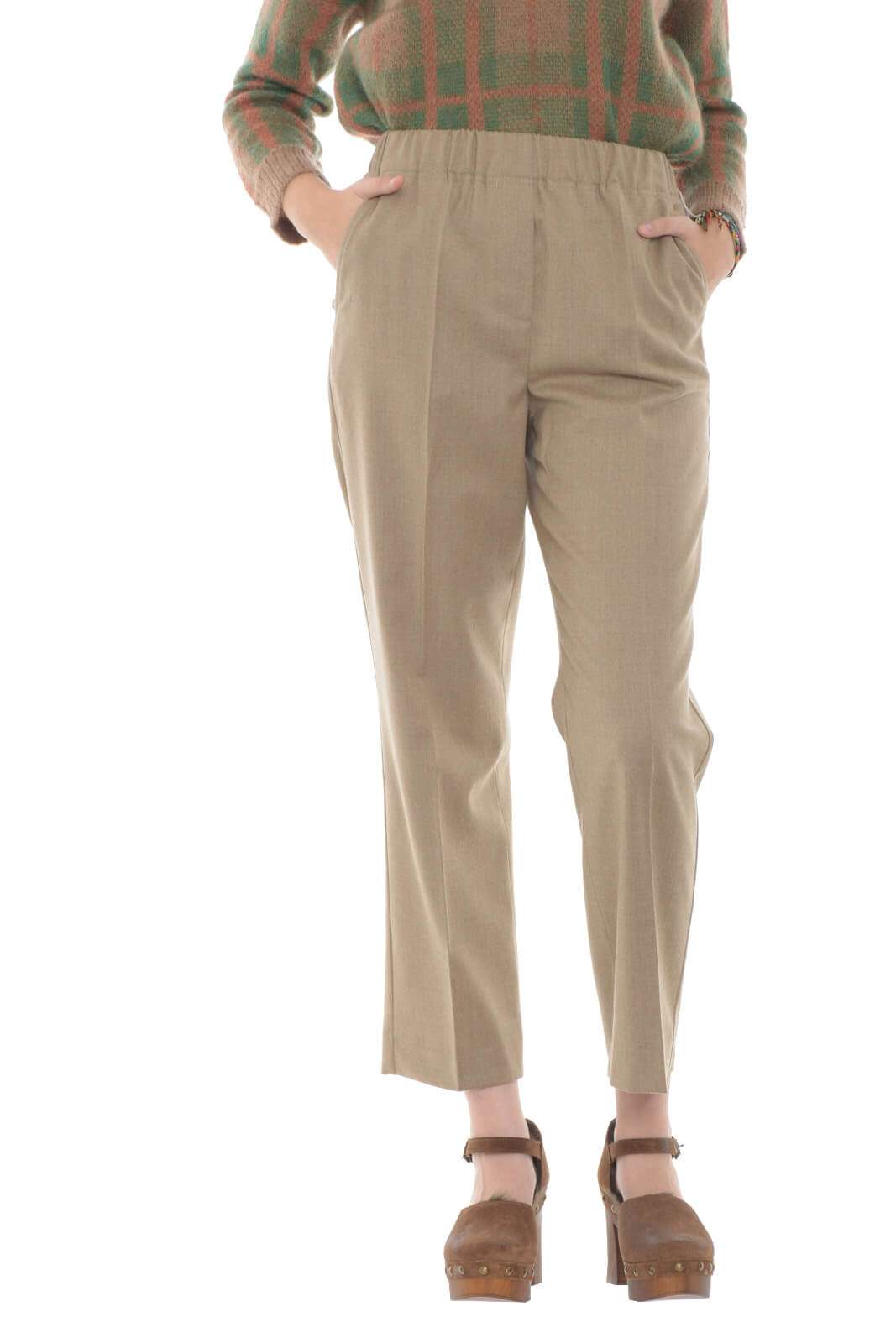 Weekend MaxMara women's trousers with elastic waist EGIZIO