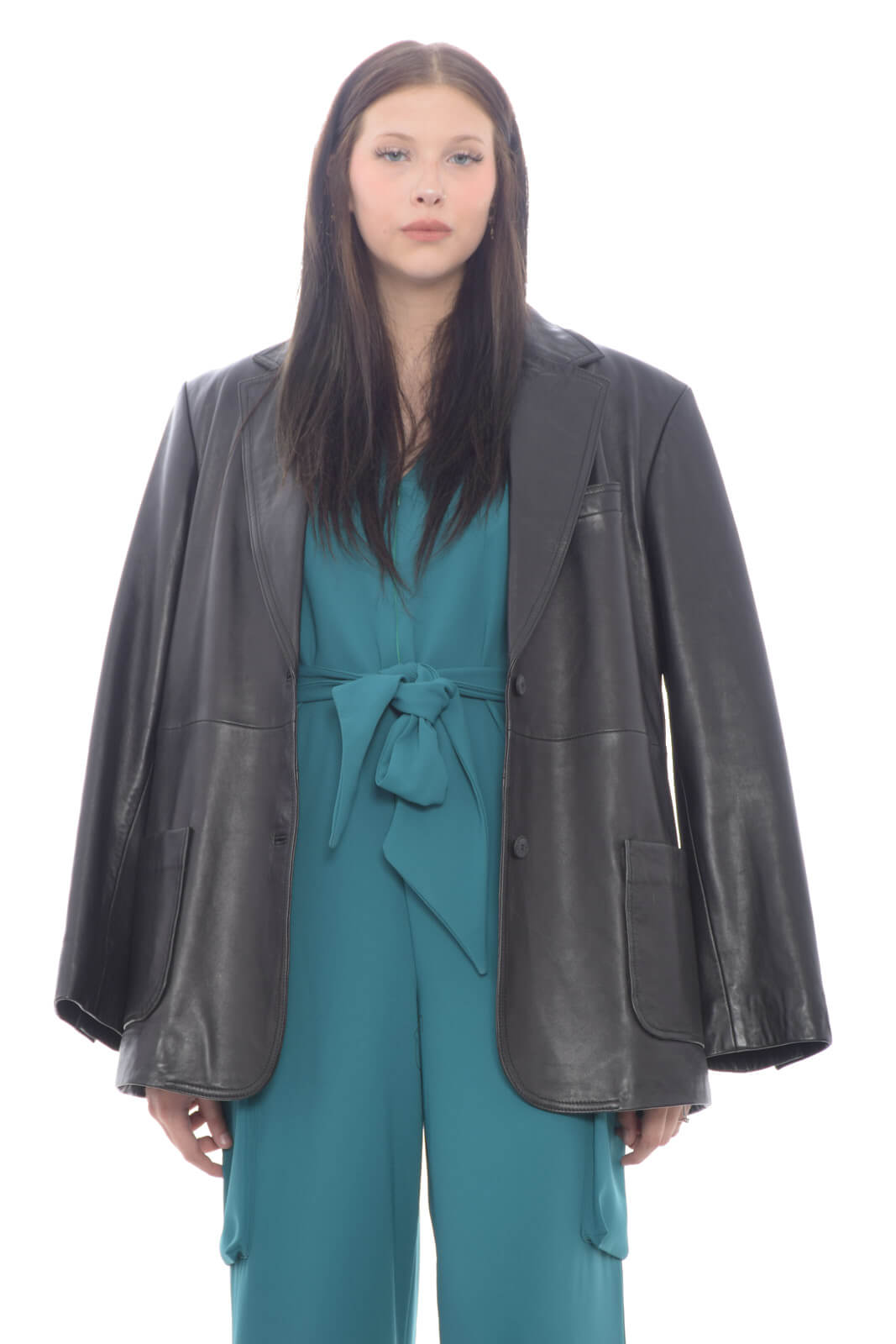 Alberta Ferretti giacca donna in pelle