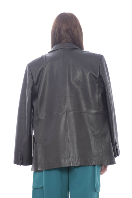 Alberta Ferretti giacca donna in pelle