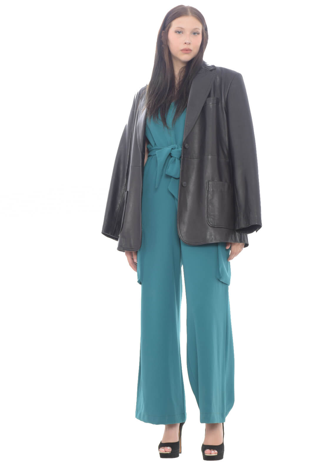 Alberta Ferretti giacca donna in pelle