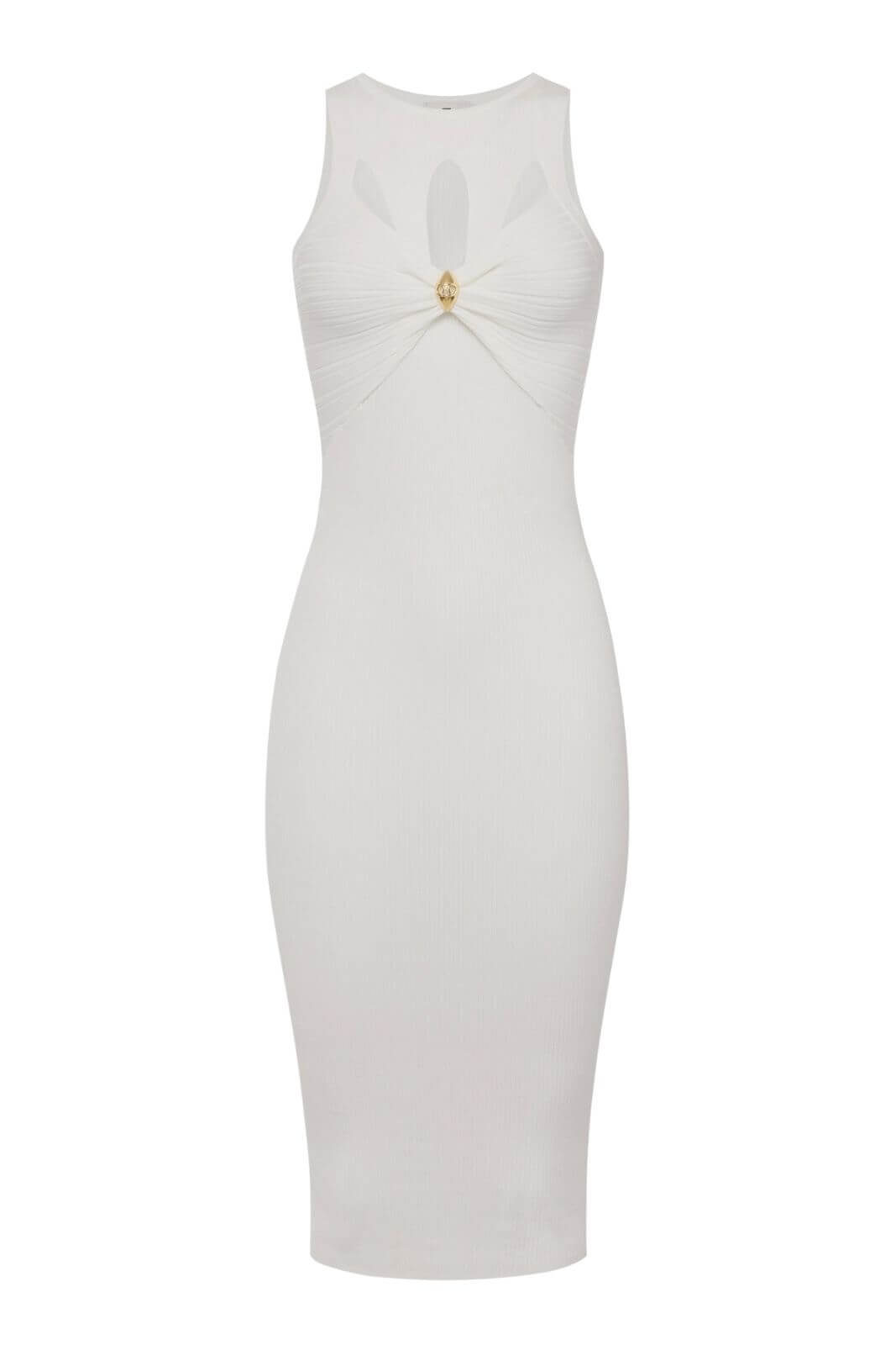 Elisabetta Franchi abito donna in maglia modello tubino con cut out