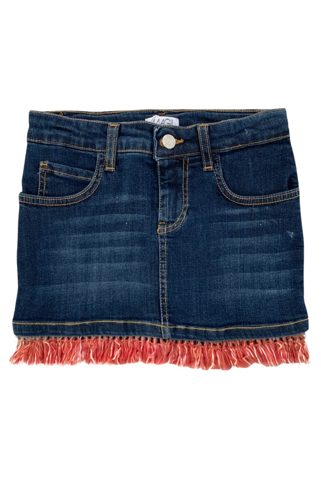 MAGIL GIRL'S JEANS SKIRT WITH FRINGES