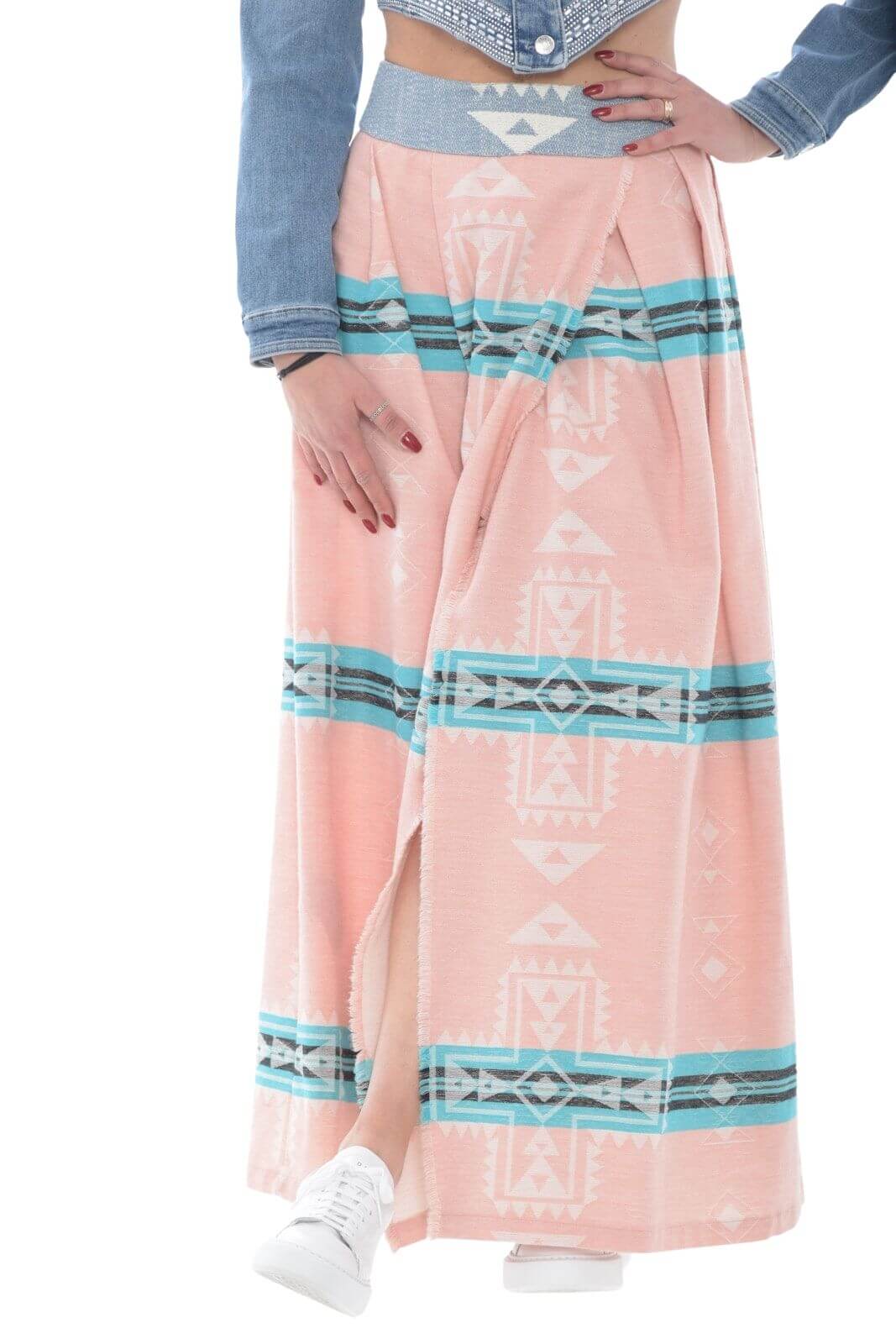 Blast Off Women's long jacquard skirt