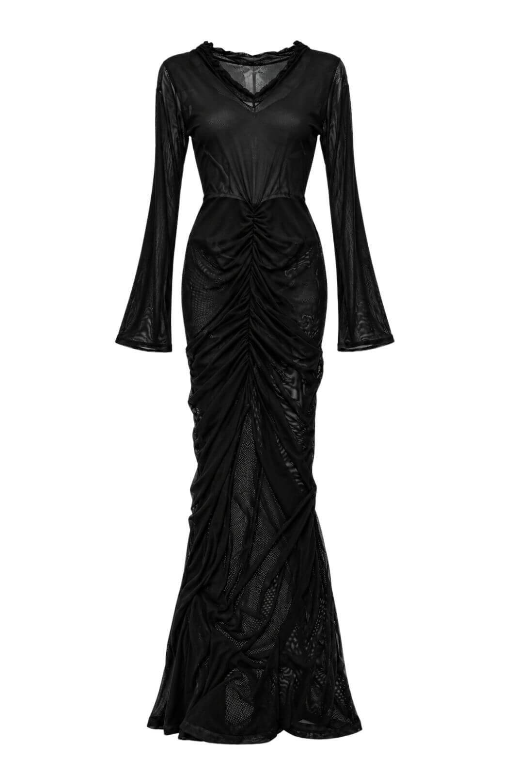 Actualee Abito Donna in Tulle Arricciato