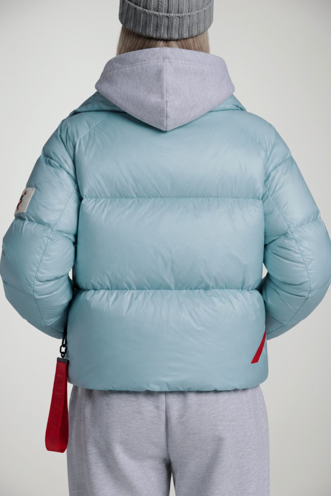 After Label Piumino Donna lucido Lienz / Celeste