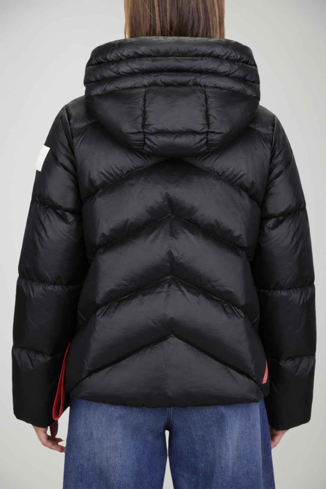 After Label Piumino Donna lucido Helsinki / Nero