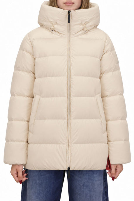 After Label women's Levi matt hooded down jacket