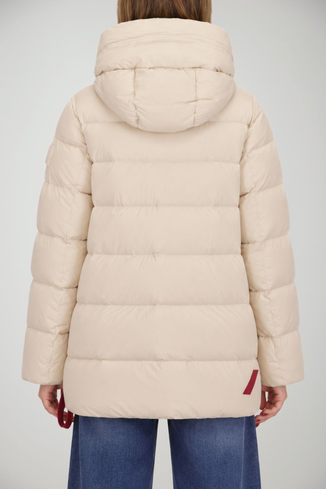 After Label Piumino Donna opaco con cappuccio Levi