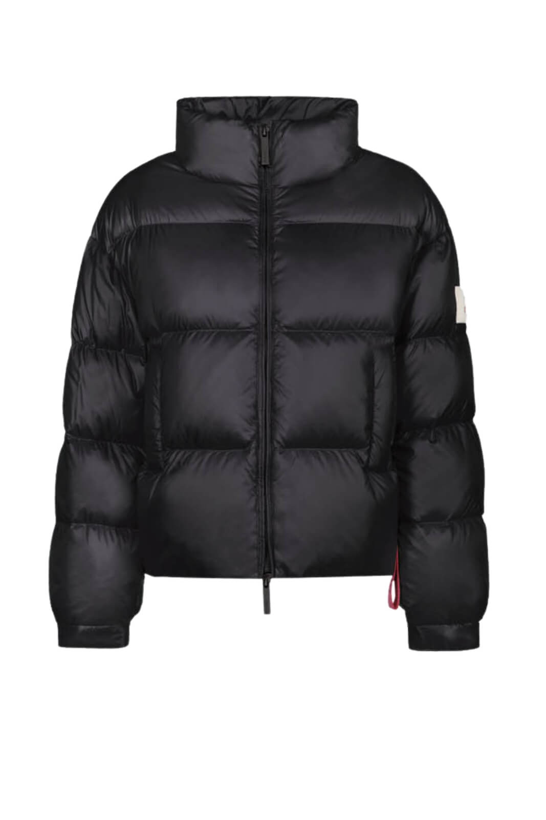 Piumino da donna After Label con logo imbottito in piuma fronte